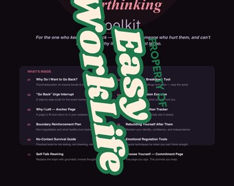 Stop Repeating Toxic Patterns, Boundaries Journal, Heal Relationship Patterns, Self Respect Workbook PDF