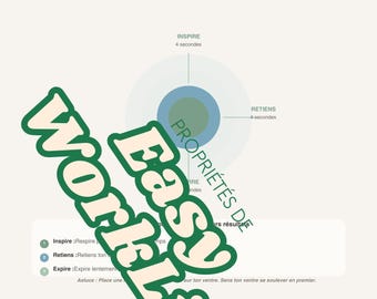 Anxiety SOS Tool, Panic Attack Reset, Breathing Exercise, Stress Management (PDF + HTML) (french)