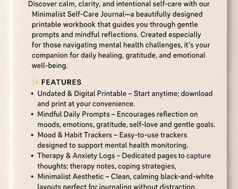 Self-Confidence Workbook (PDF) — 6-Step Guided Journal for Goals & Job Interviews