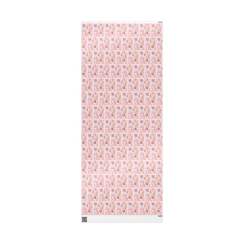 Personalized Gingerbread Man Christmas Wrapping Paper, Kids Gift Wrap, Gift for Girl image 8