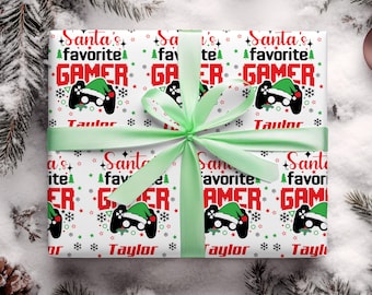 Personalisierte Gamer Urlaub Geschenkpapier, Controller Geschenkpapier, Spiel Geschenk