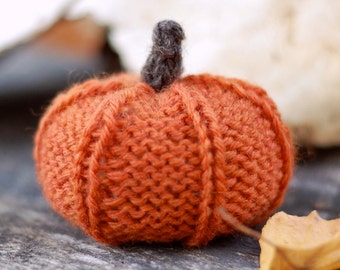 Knitting Pattern - Pumpkin - Autumn Decor - Fall Decor - Knit Pumpkin - Thanksgiving - Halloween - Rustic - Knitted - Pumpkin Pattern