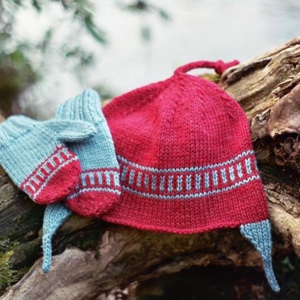 Earflap Hat and Mittens Set - Made to Order