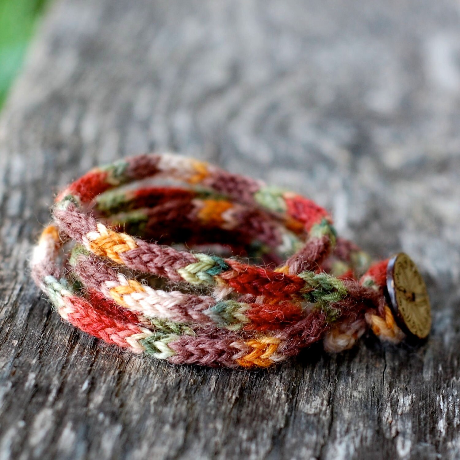 Women's Wrap Bracelet KNITTING PATTERN Rustic I Cord Etsy