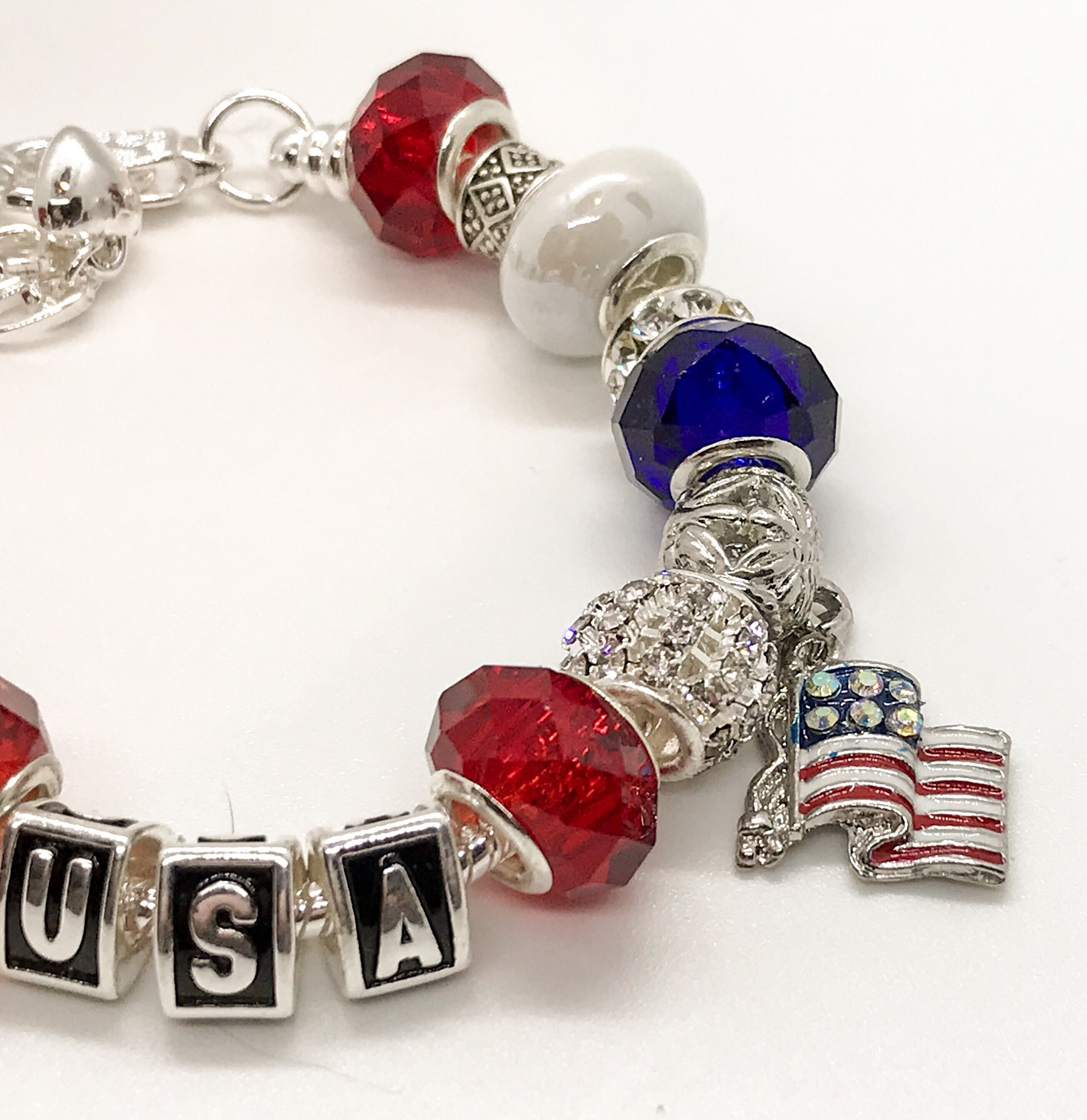 Patriotic jewelry USA America bracelets Includes PATRIOTIC Etsy