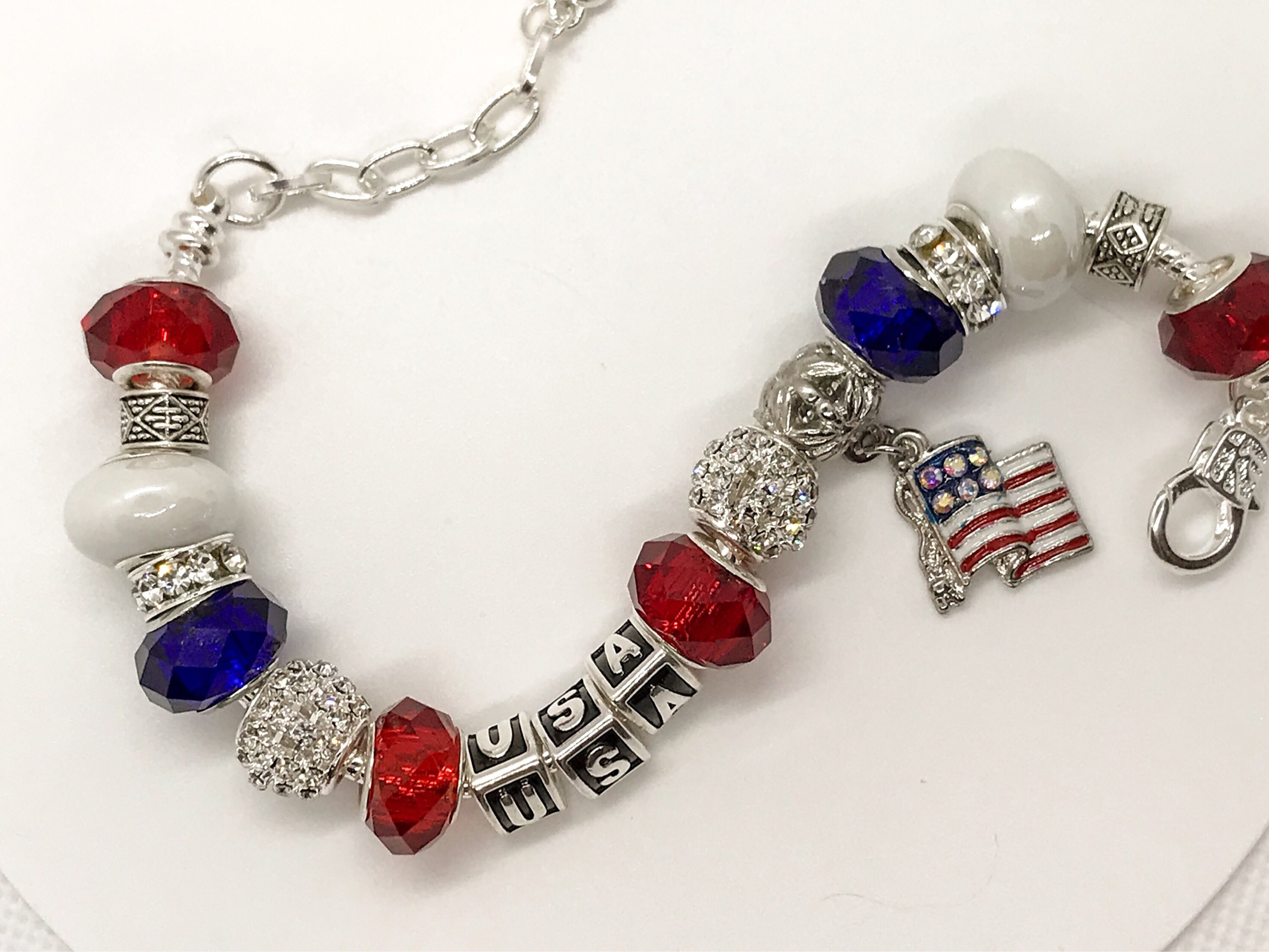 Patriotic jewelry USA America bracelets Includes PATRIOTIC Etsy