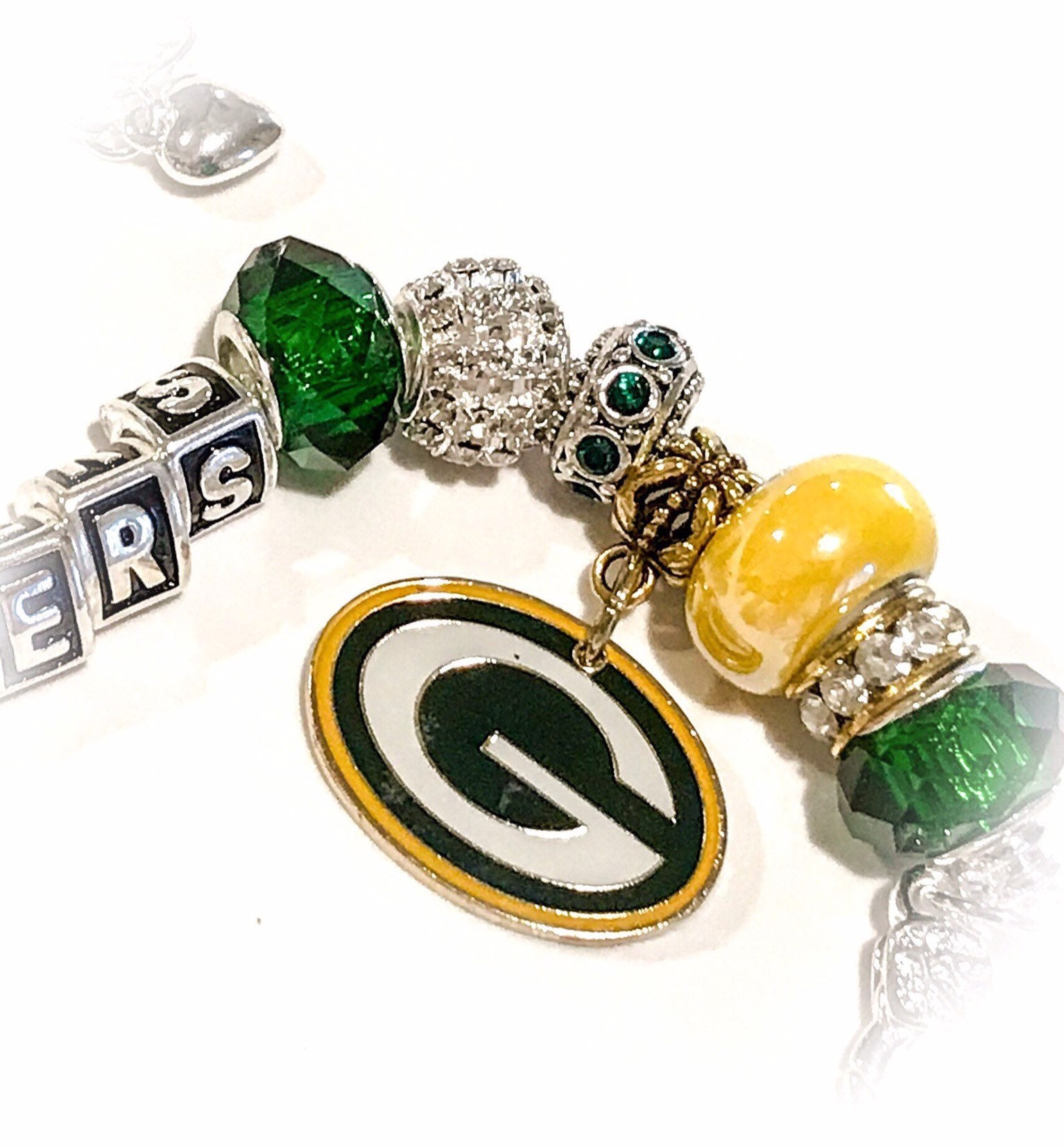 Green Bay Packers Jewelry bracelets all handmade all inspired Etsy