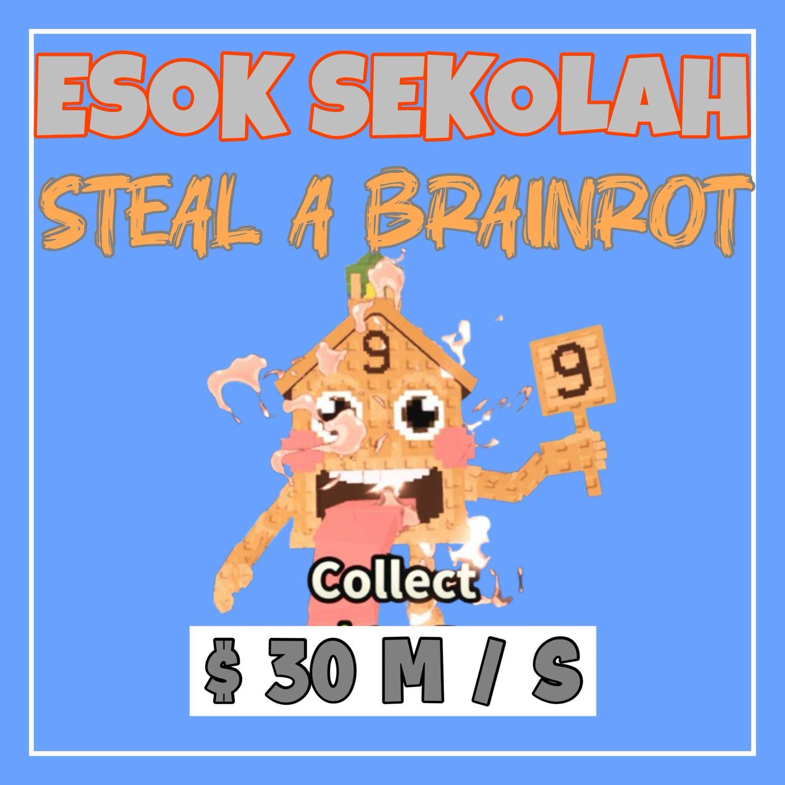 Steal A Brainrot édition Limitée Jeu 'Steal A Brainrot' - Esok Sekolah - 90 M - Neuf - Livraison Rapide Marchandise Jeu Indie