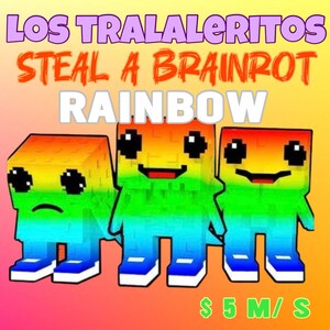 Secret Rainbow Los Tralaleritos - Steal A Brainrot ( 1 Piece ) - Etsy