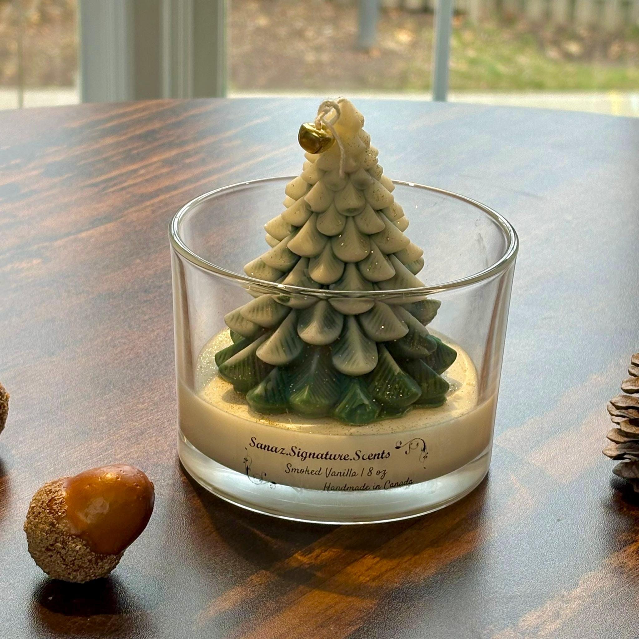 Christmas Tree Soy Candle | Handmade Holiday Decor | New Year Gift - Etsy
