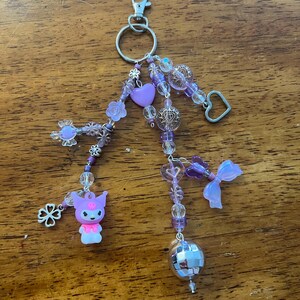 cute beaded bag/zipper charm or keychain