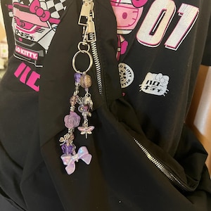 cute beaded bag/zipper charm or keychain
