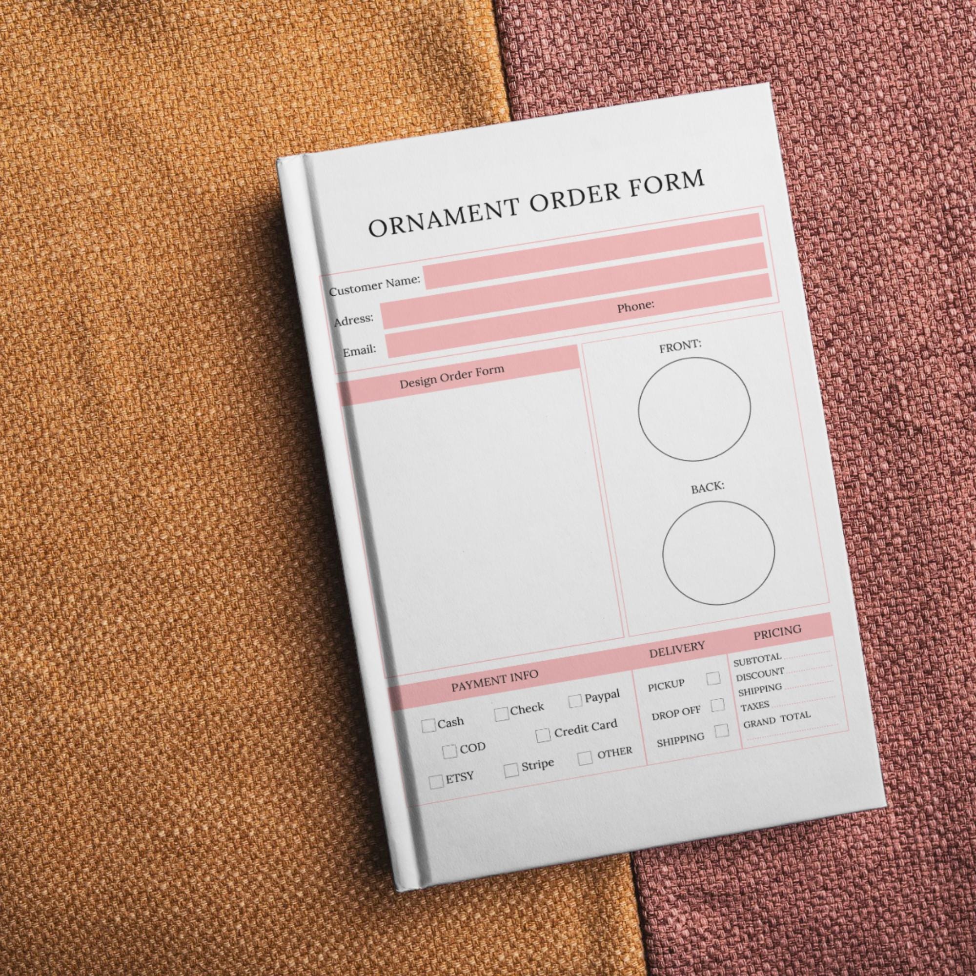 Printable Order Forms Bundle, Order Form Template Printable, Printable ...