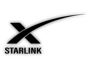 Starlink Logo Cut to Shape Vinyl Sticker
