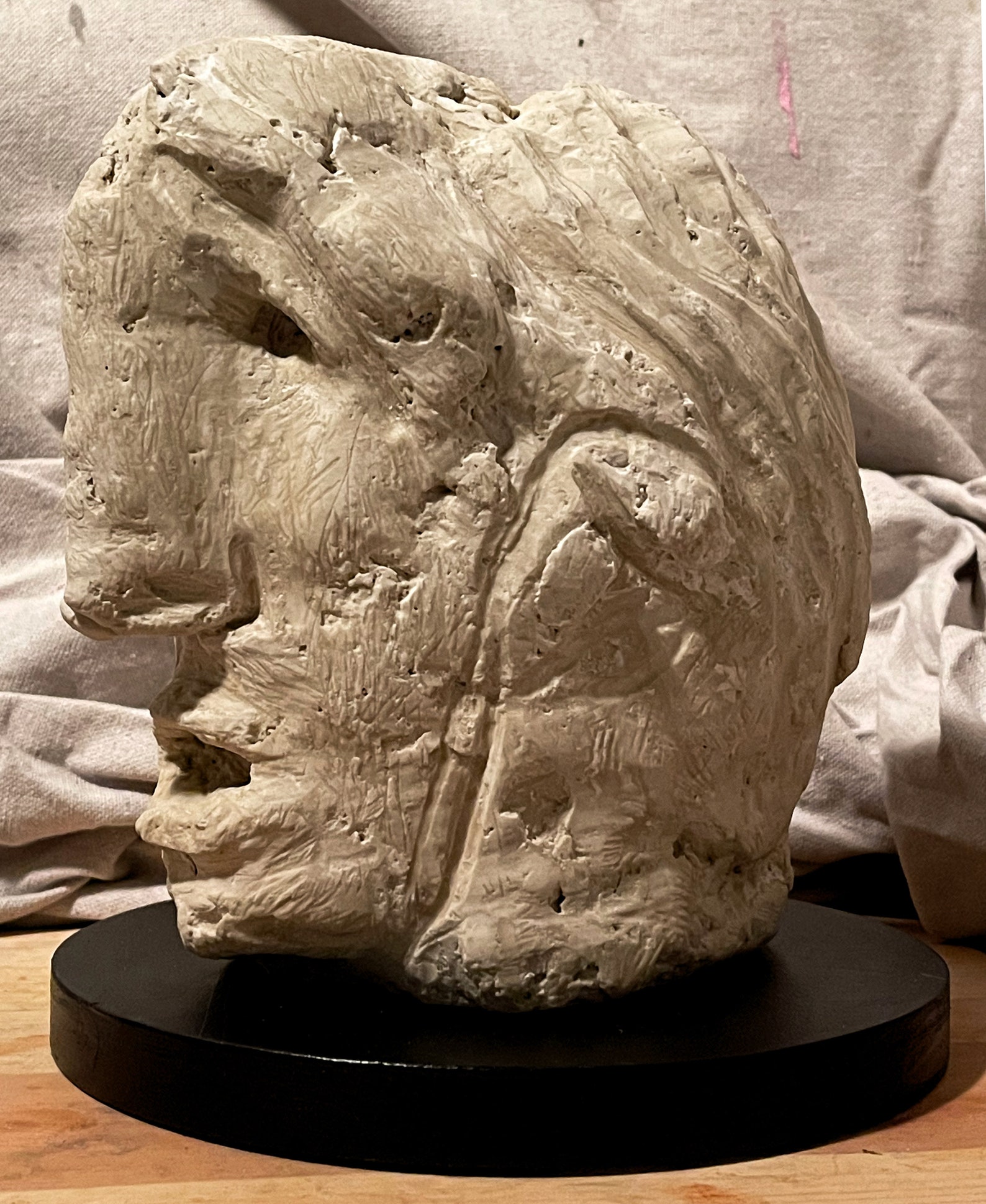 Remembrance of Fear Original Plaster Sculpture Bust With - Etsy