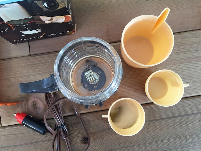 Seventies Hong Kong Car Hot Drinks Original Box Vintage Auto Coffee Maker