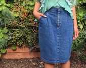 Vintage relaxed fit nineties denim skirt