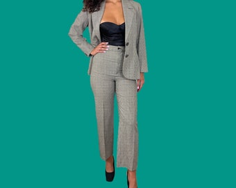 Vintage 70s PIERRE CARDIN BOUTIQUE Blue Chambray Flecked Stripe