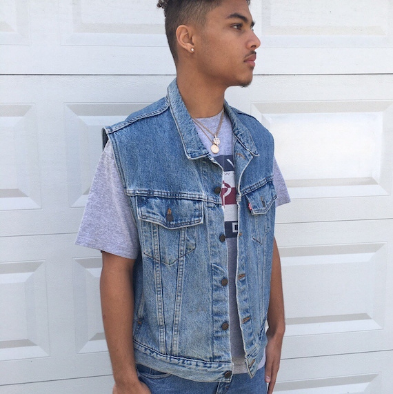 Vintage Levi’s faded denim vest