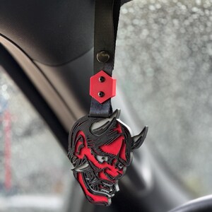 Oni Tsurikawa JDM Car Charm – Japanese Demon Mask Interior Accessory (Style 4)