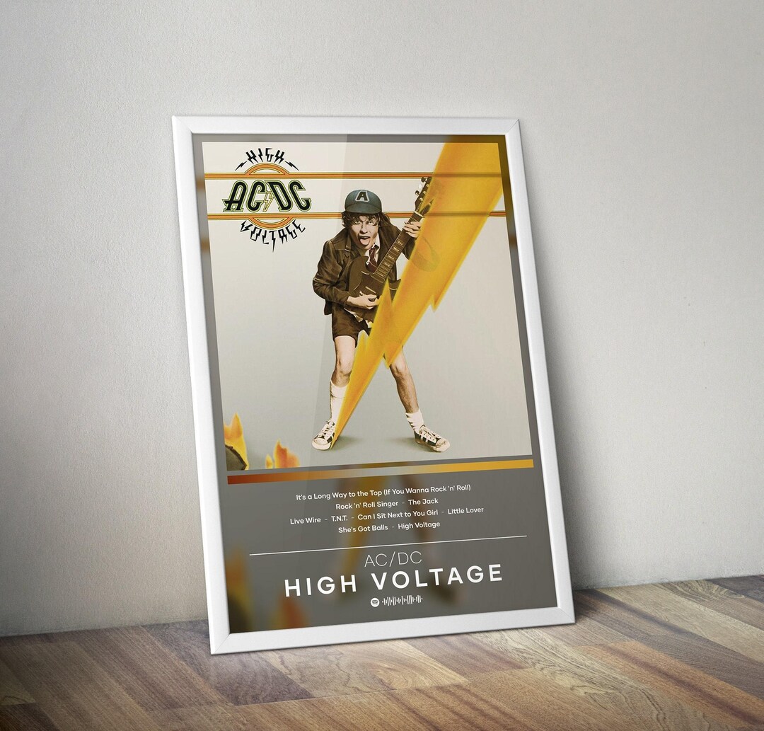 AC/DC Poster Print High Voltage Poster Album Poster Prints 4 Colors ...