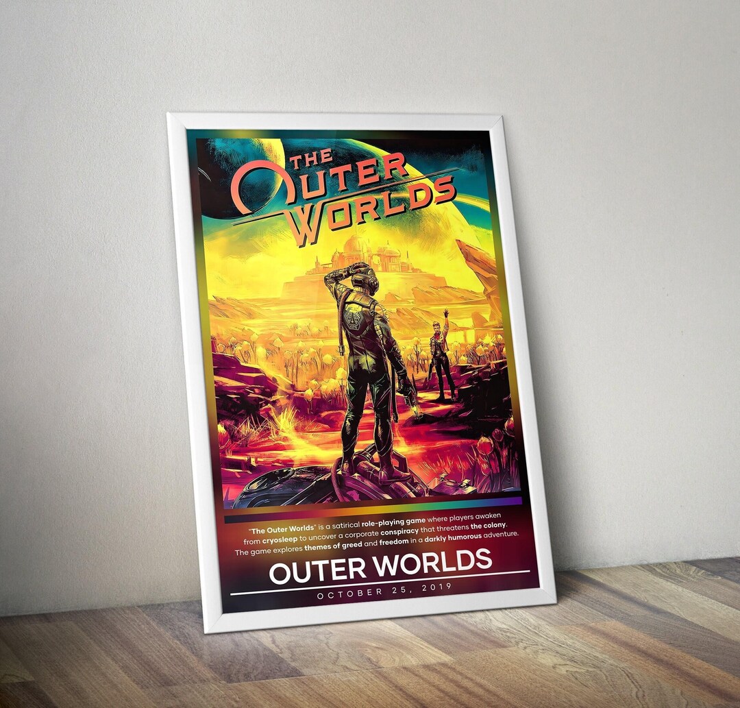 The Outer Worlds Poster Outer Worlds Prints Gaming Posters 4 Colors ...