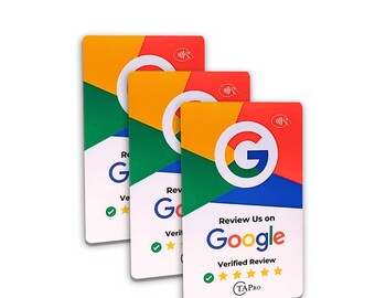 Google Review Cards Bundle | NFC + QR Code Tap Business Cards