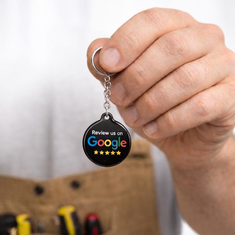 NFC Google Review Keychain, QR Code Tap to Leave Reviews, Contactless ...