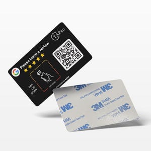 TAPro Google Review Card-plaatsticker 3 m - onbeperkt tikken voor NFC en QR-code