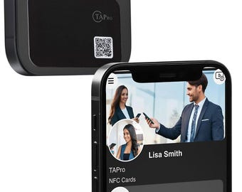 NFC Mini Business Card | Custom QR Code Digital Tap Card, TAPro Alternative