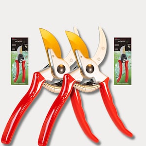 Double Trouble Pruner Gift Set- Premium Titanium Blade Shears For Ma & Pa