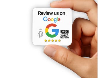 Google Review Stand NFC | Tap to Leave Review Sign with QR Code