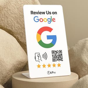 Recenzja Google wyróżnia NFC firmy TAPro Smart Tap NFC i QR White