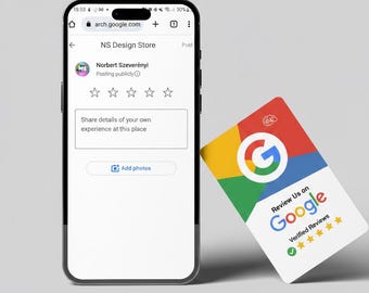 NFC Google Review Card - Tap to Leave 5-Star Ratings