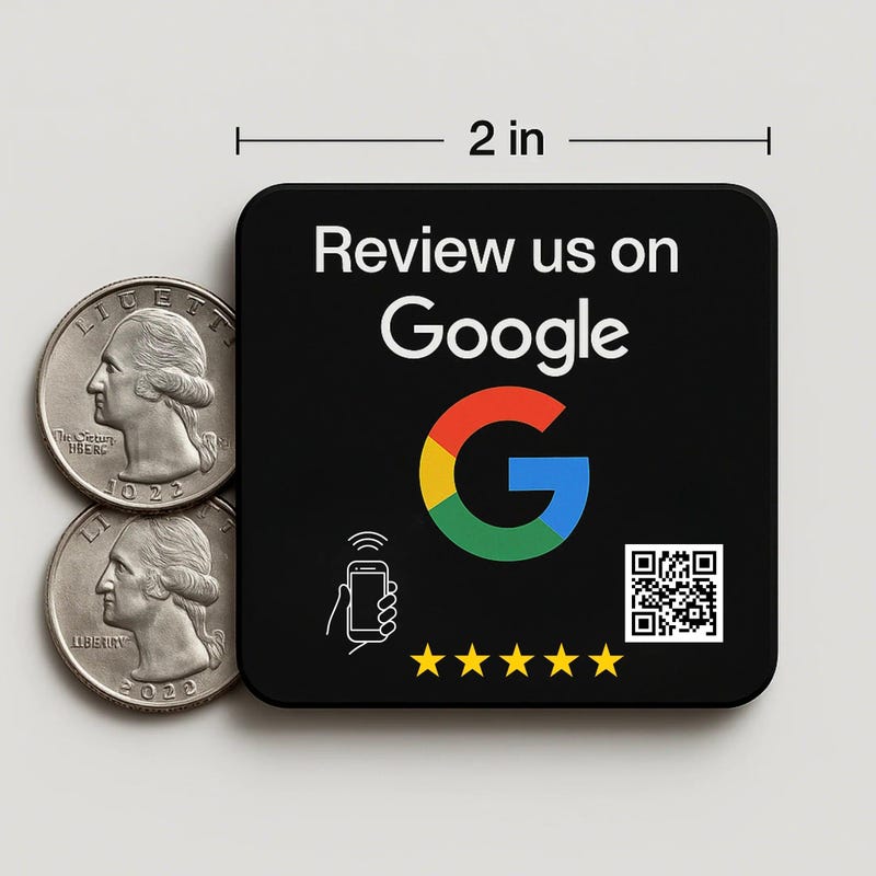 Google Review Table Sticker Nfc Google Review Sticker - Etsy