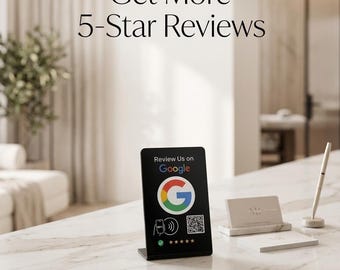 Google Review Stand for Med Spas | NFC QR Code Sign, Get Reviews Fast
