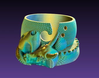 Sleeping Dragon Yarn Bowl