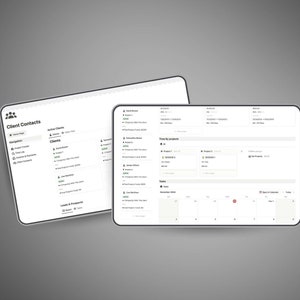 Freelance Planner, Notion Template, Notion Planner, Notion Life Planner, Aesthetic Notion Planner, Light and Dark Themes
