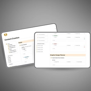 Content Creation, Dashboard Aesthetic Notion Template Minimal Personal Planner, Notion Daily