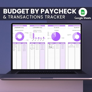 Budget By Paycheck, Life Planner, Daily Schedule Task Tracker, Digital Planner Spreadsheets, Digital Downloads