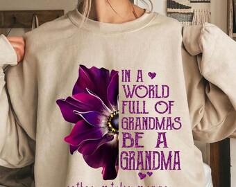 Personalized Grandma Sweatshirt, Custom Grandkid Name Shirt, Mother's Day Gift for Grandma