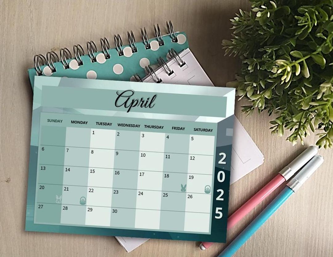 April 2025 Calendar – Printable Monthly Planner for Home, Office