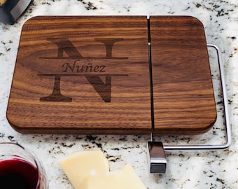 Personalized Cheese Slicer Handmade Charcuterie Board, Bridal Shower, Engraved Engagement Wedding Present
