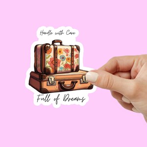 Pegatinas para maletas de amantes de los viajes / Bonitas pegatinas para maletas, botellas de agua y más / Accesorios adorables para entusiastas de los viajes kawaii