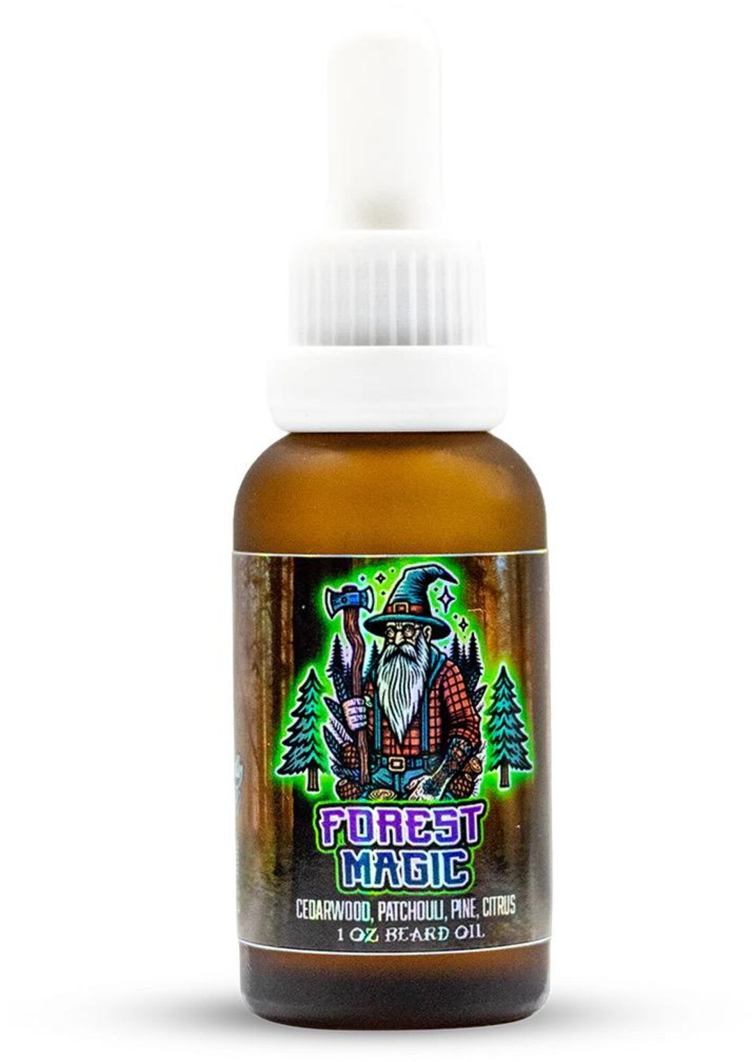 Huile Pour Barbe 30ml Viking Revolution - Parfum Cèdre & Pin, Naturelle, Sans Parabène