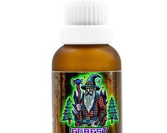 Forest Magic Beard Oil 1oz - Natural Blend of Cedarwood Patchouli Pine Citrus Beard Oil, Men's Grooming Beard Oil, Essential Beard Oil