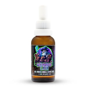 Wizard&#39;s Lair Beard Oil 1oz - Natural Aromas of Oud Tobacco Vanilla Scented Beard Oil, Natural Beard Oil for Men&#39;s Gift