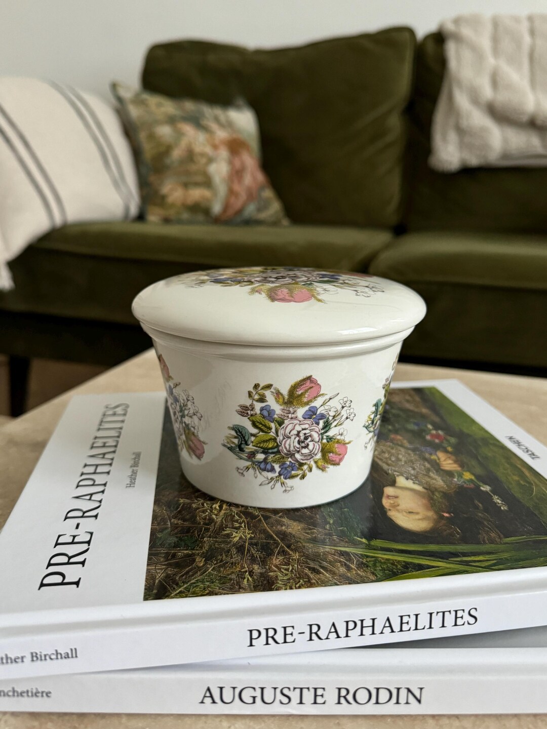 Vintage Portmeirion Botanical Pottery Jar Lidded Canister Container ...
