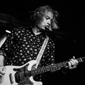 Peter Buck (of REM) performing with Filthy Friends live at the 40 Watt Club on May 17, 2019, in Athens, Georgia.  Music Wall Art Print