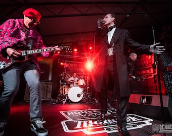 The Damned performing live at Mohawk during SXSW on March 18, 2015, in Austin, Texas Music Wall Art Print